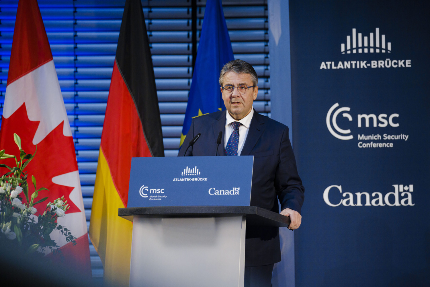 Sigmar Gabriel während seiner Begrüßungsansprache