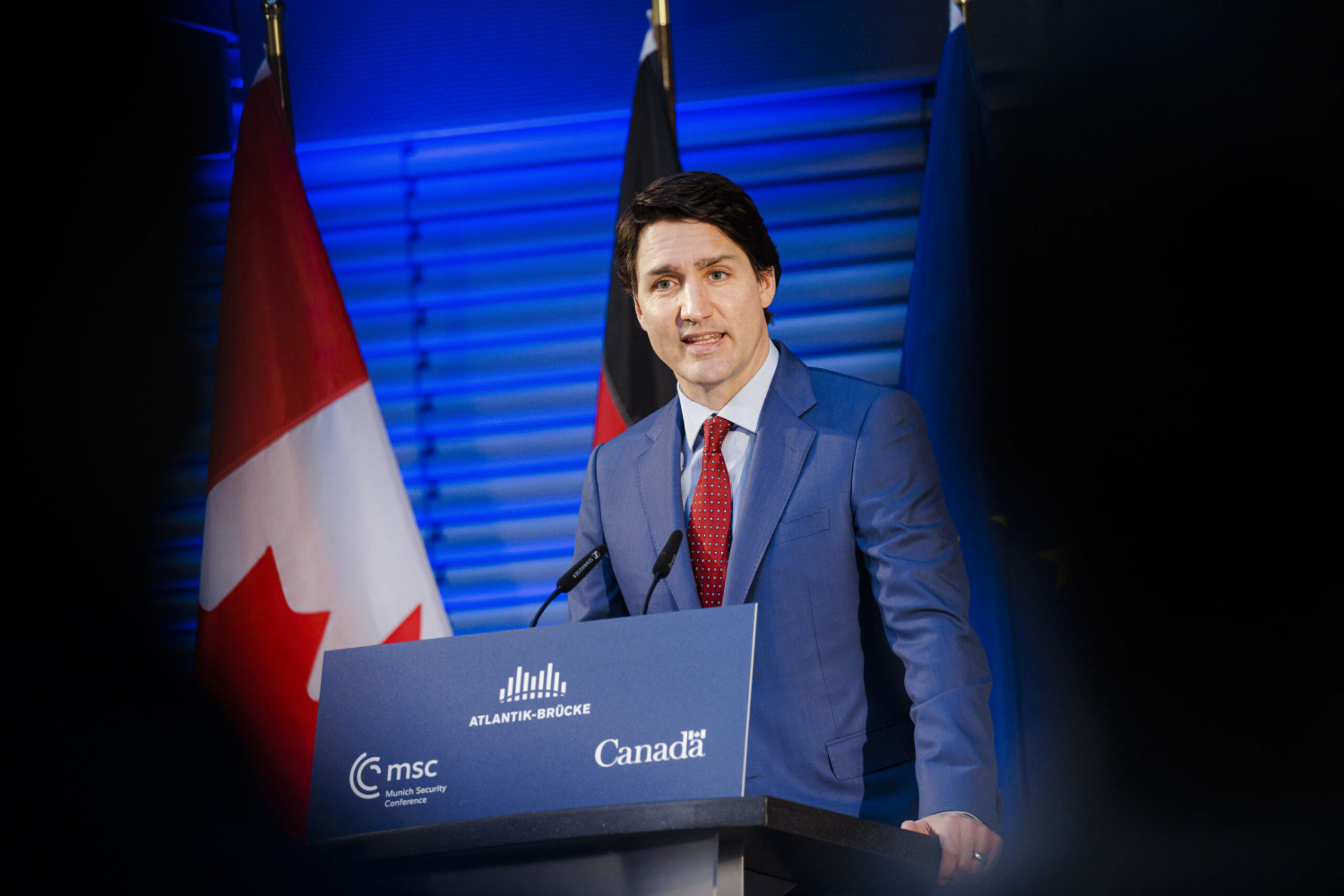 Justin Trudeau während der Berlin Keynote