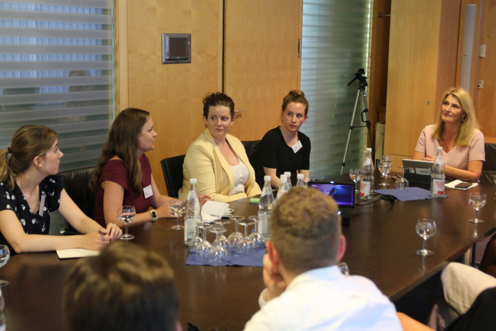Meeting with Tina Hassel at ARD Capital Studio