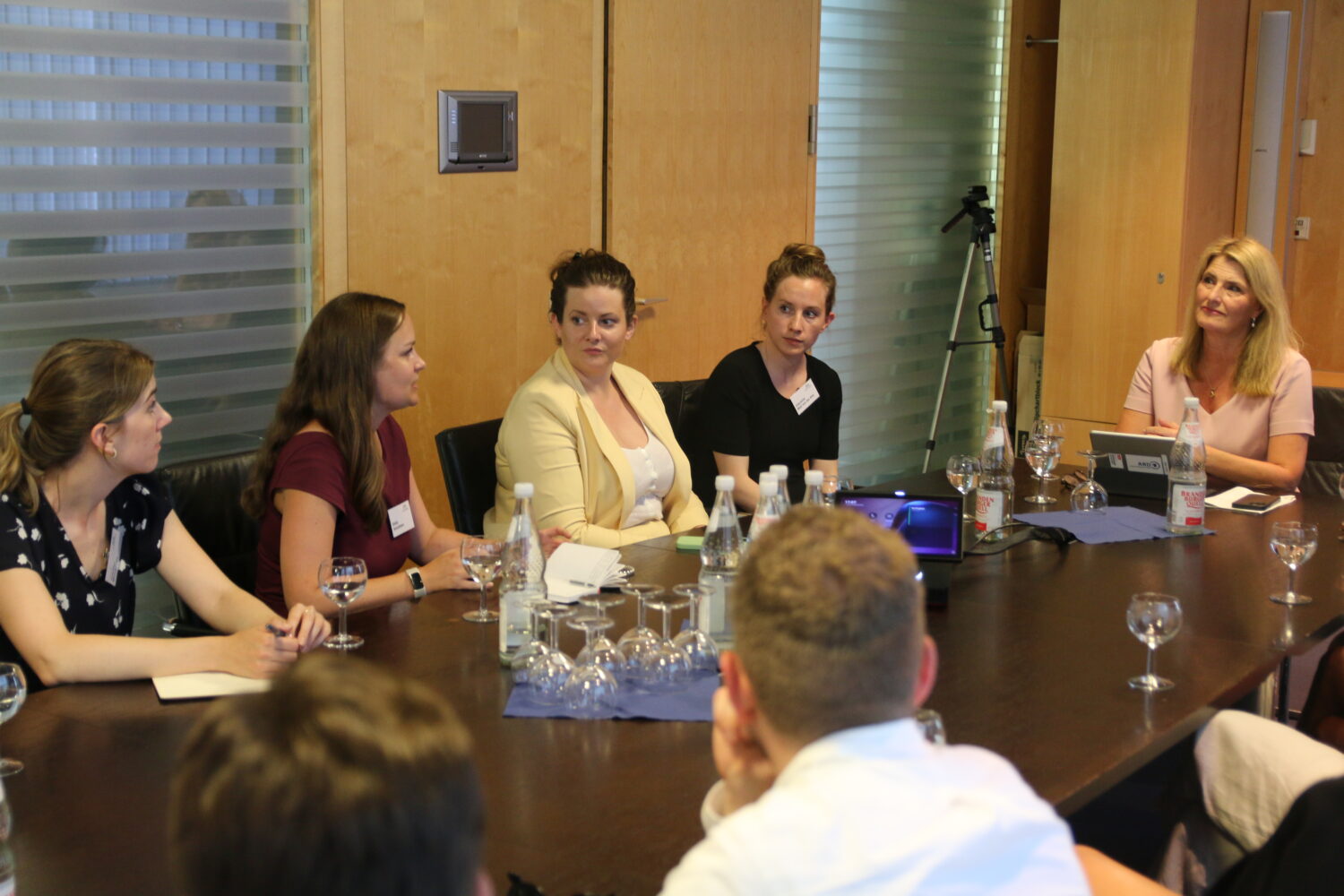 Meeting with Tina Hassel at ARD Capital Studio