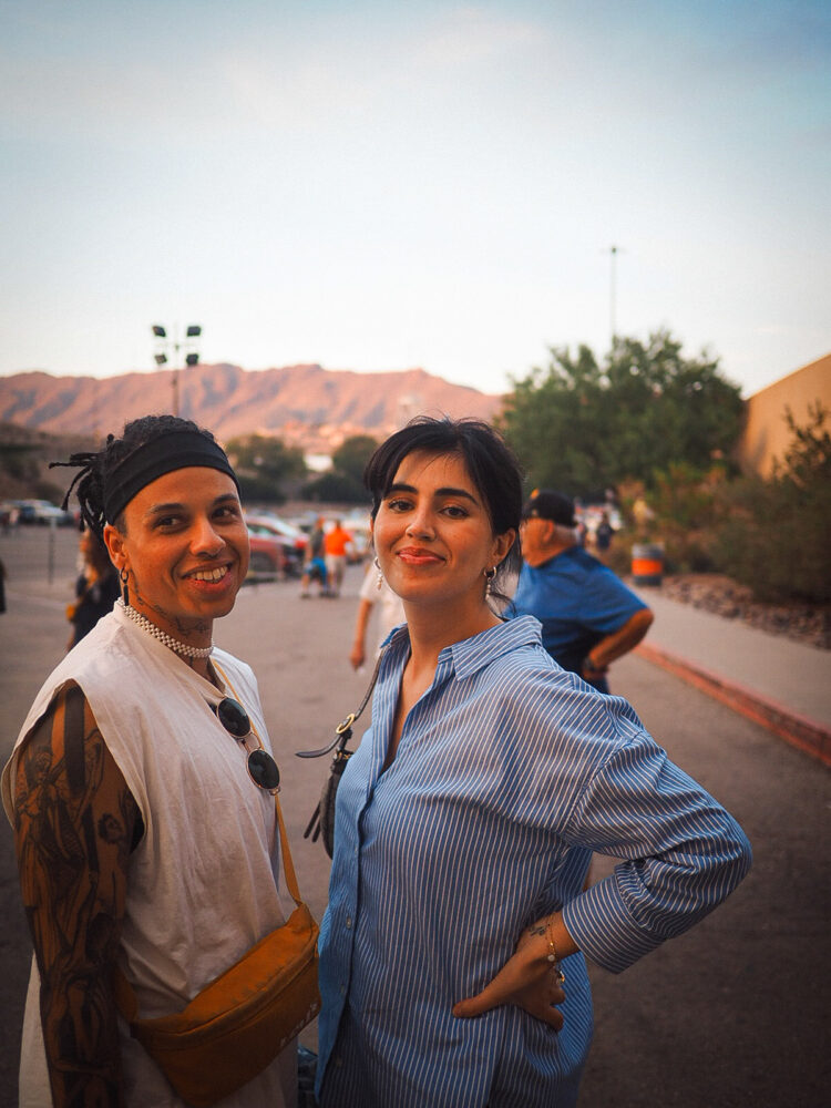 Golden Hour in El Paso kurz vor Beginn des Football-Spiels