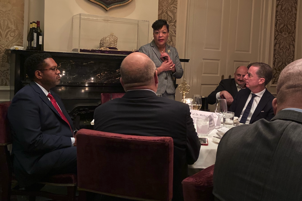 Treffen mit der Bürgermeisterin von New Orleans, LaToya Cantrell