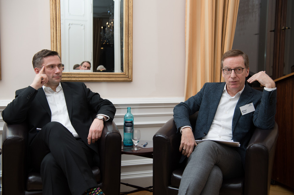 Diskussion mit Staatsminister Martin Dulig und Prof. Dr. Michael Hüther in Leipzig
