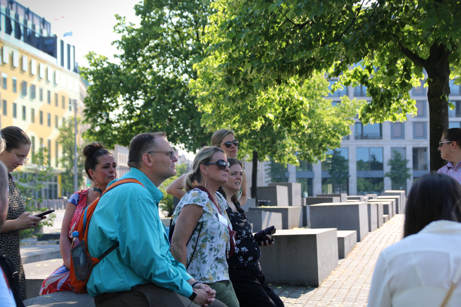 At the Holocaust Memorial in Berlin