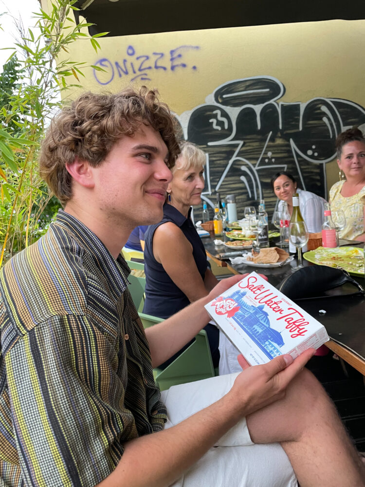 Dinner with Fridays for Future activists Linus Dolder and Clara Duvigneau