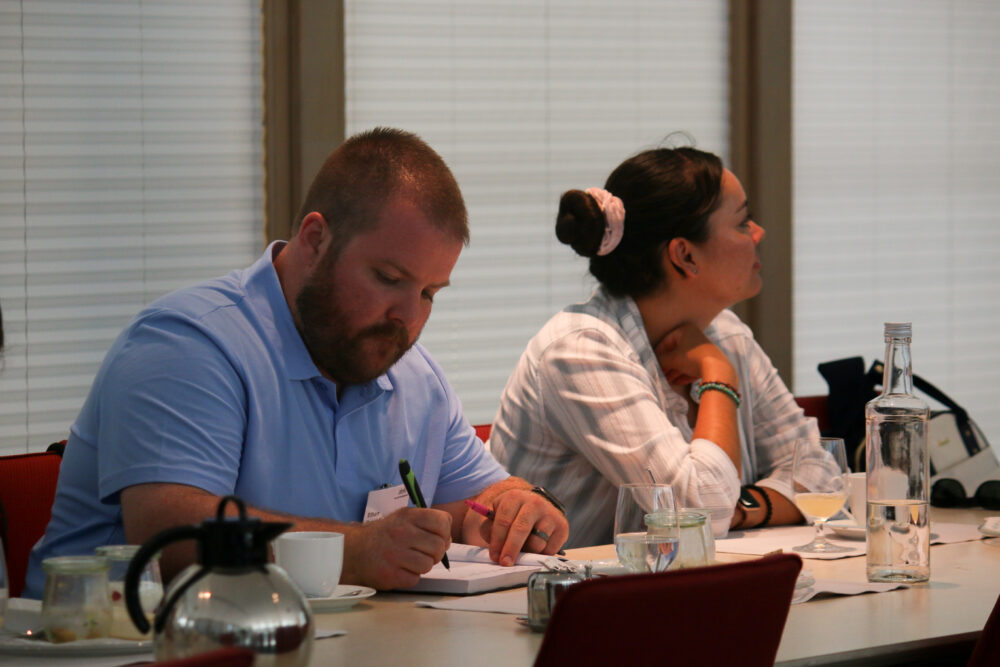 At a lunch discussion with Dr. Matthias Rossbach on Federalism in Germany