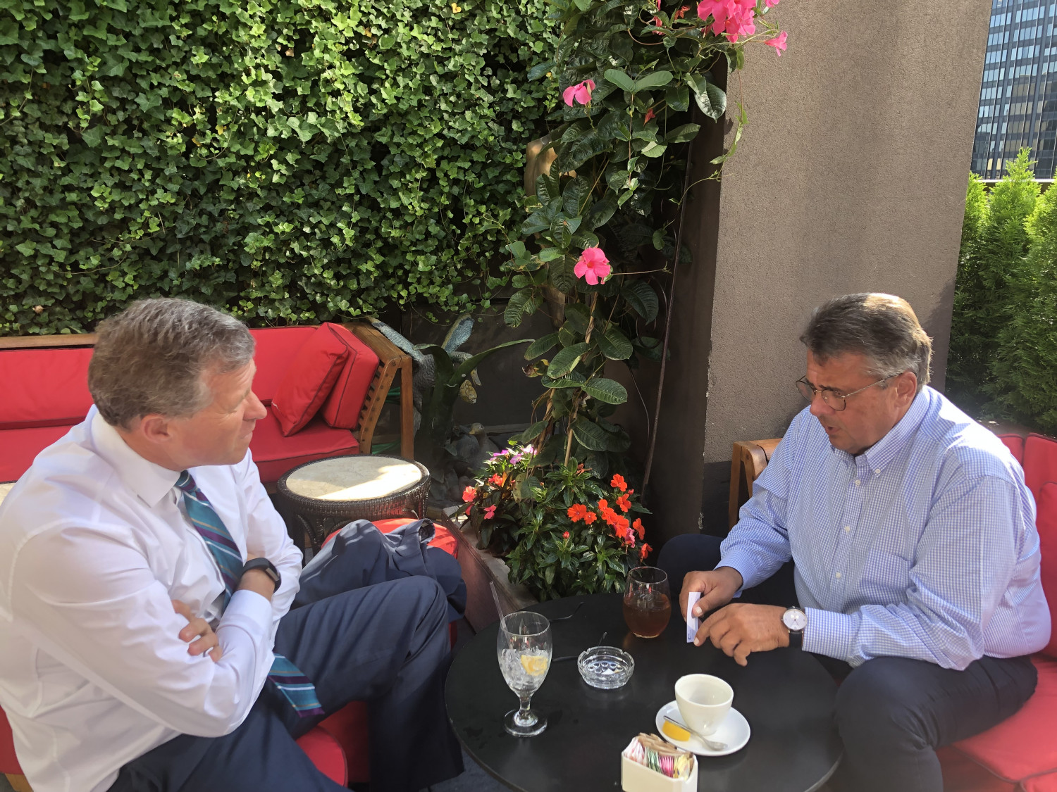 Charlie Dent, ehem. republikanischer Abgeordneter aus Pennsylvania, Sigmar Gabriel