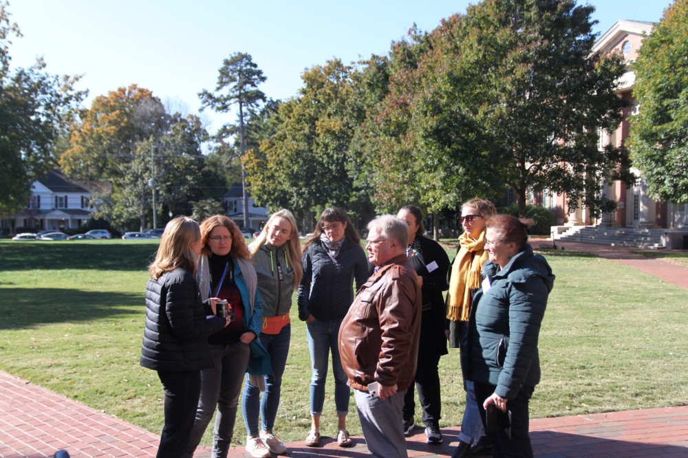 Zu Besuch auf dem Campus des Davidson College.