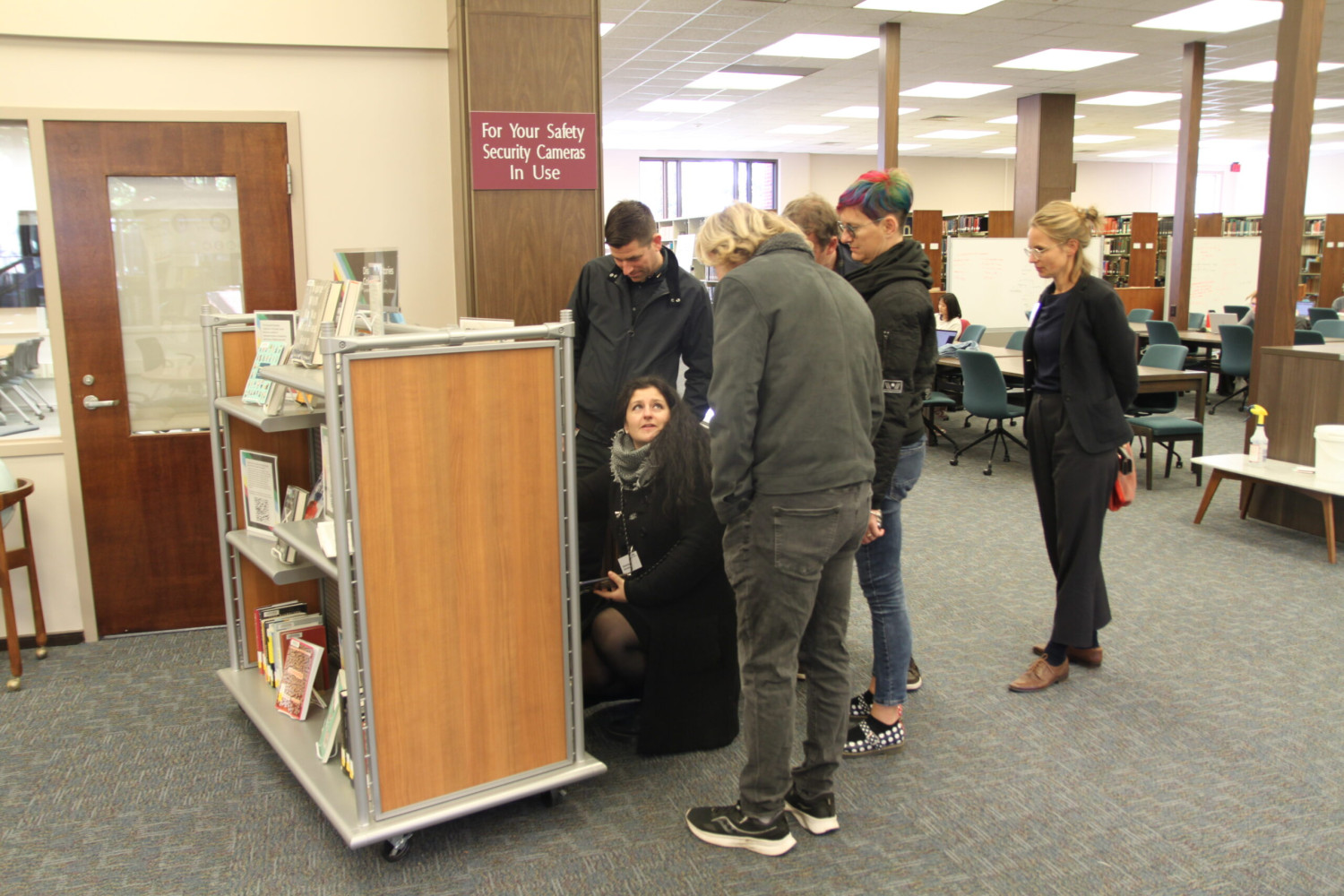 In der Bibliothek des Davidson College.