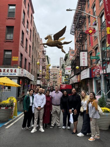The group in Chinatown