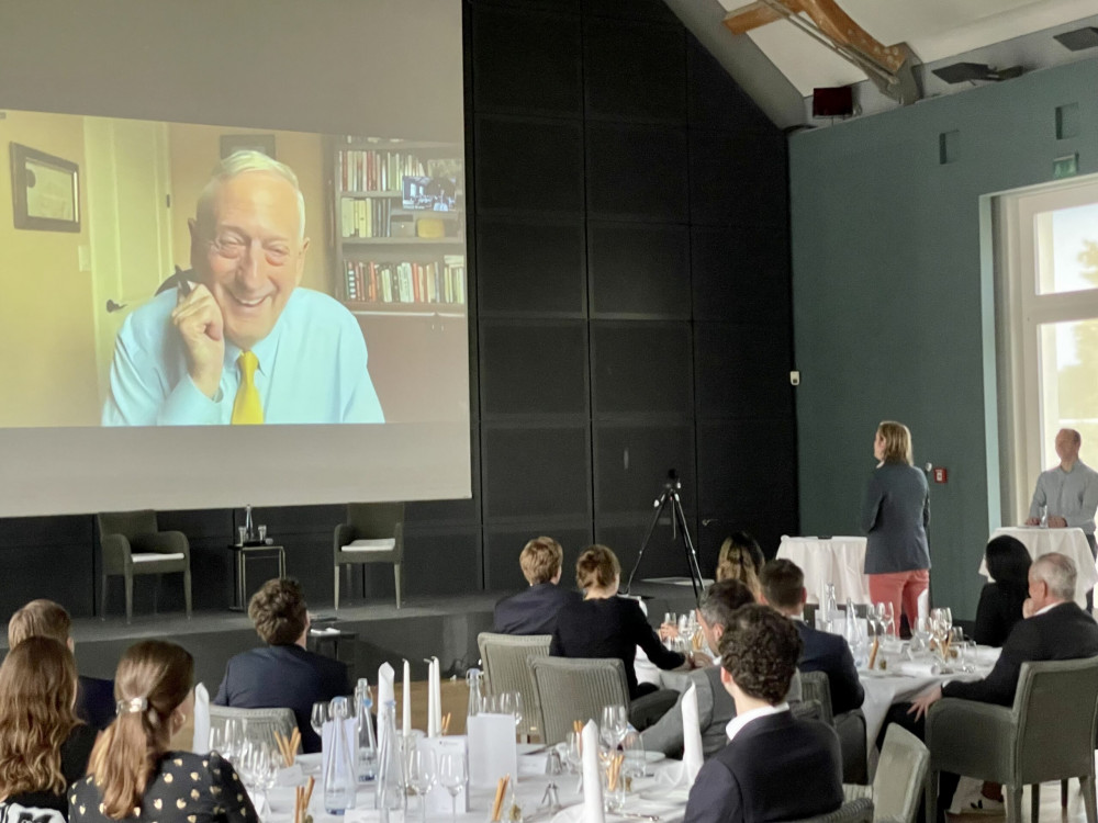General James Mattis speaks to the Young Leaders via video conference