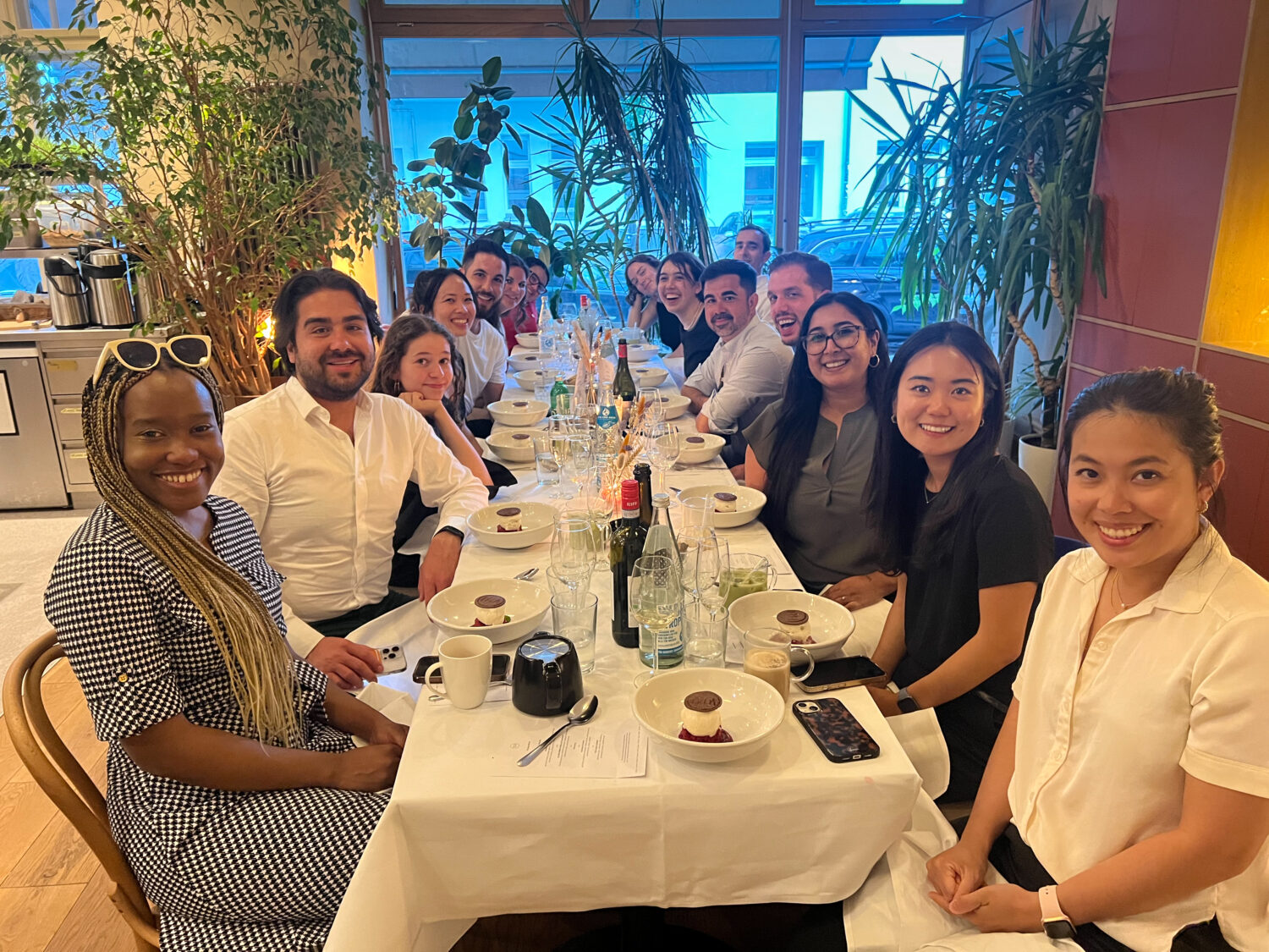Dinner with Fridays for Future activists Helena Marschall and Samira Ghandour