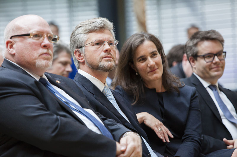 Der Verteidigungsminister der USA Ashton Carter spricht im Allianz Forum bei einer Veranstaltung der Atlantik Bruecke, Berlin, 22.6.2015 Copyright : Raum11/Jan Zappner