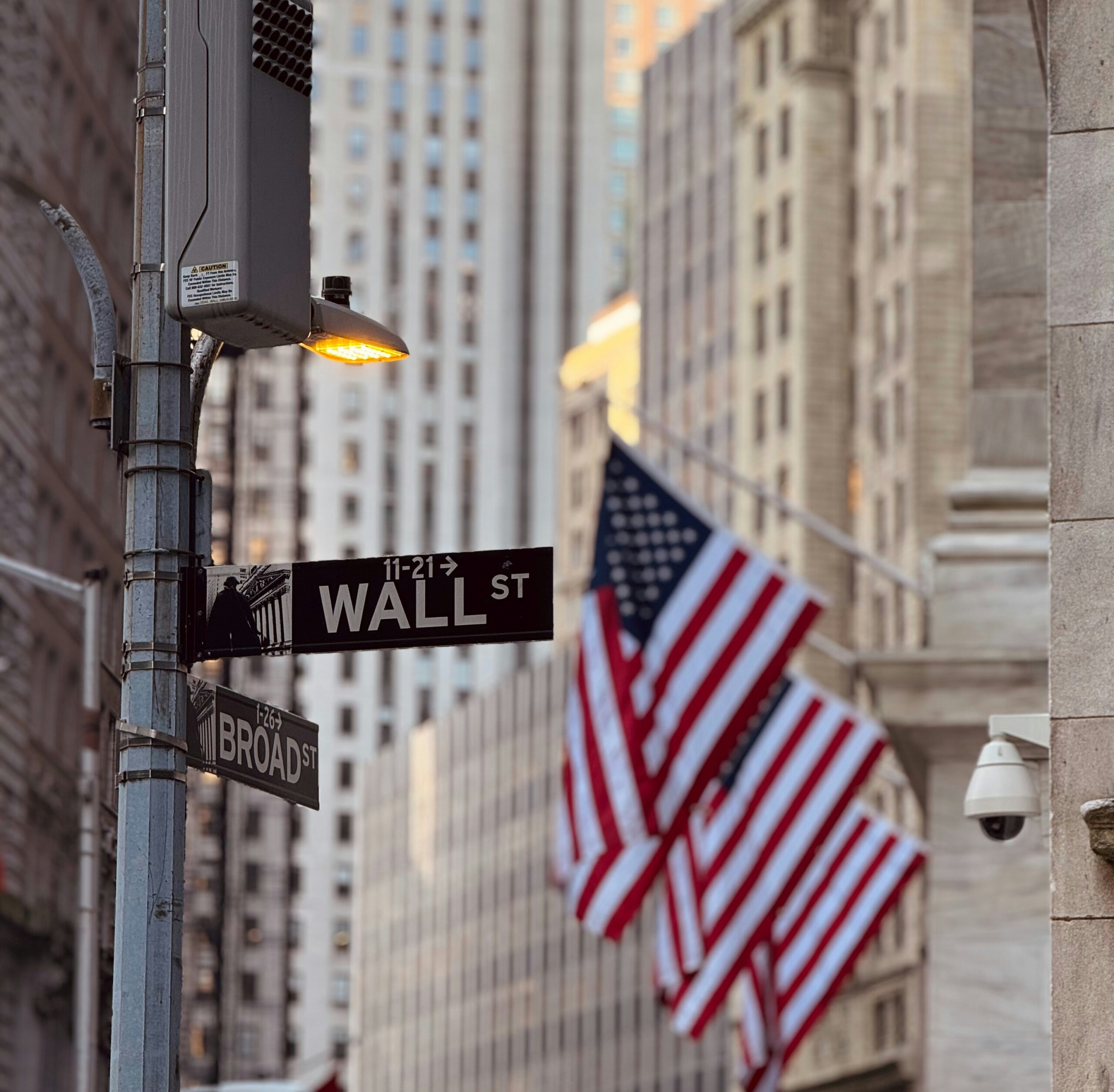 Wall Street, Flags, USA
