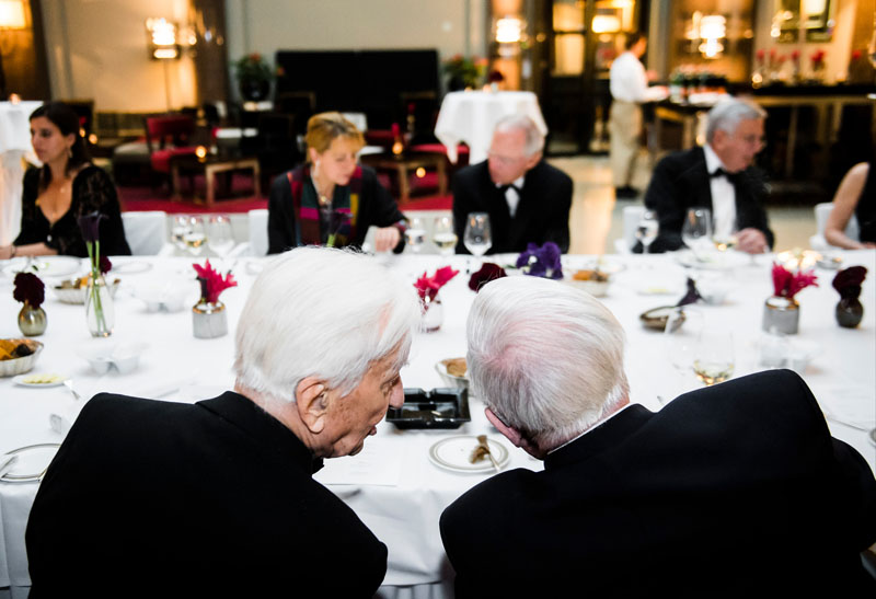 Verleihung des Eric-M.-Warburg Preises 2014an Dr. Richard von Weizsäcker, Bundespräsident a.D. durch den Vorstand der Atlantik-Brücke e.V. im Hotel de Rome in Berlin.Copyright: raum11/Gregor Fischer, 04.06.2014