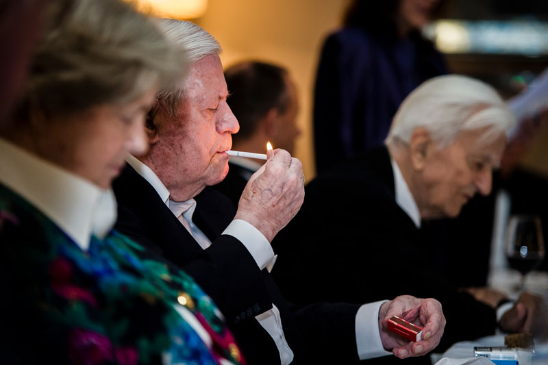 Verleihung des Eric-M.-Warburg Preises 2014an Dr. Richard von Weizsäcker, Bundespräsident a.D. durch den Vorstand der Atlantik-Brücke e.V. im Hotel de Rome in Berlin.Copyright: raum11/Gregor Fischer, 04.06.2014