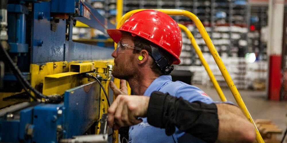 Arbeiter in der Fabrik