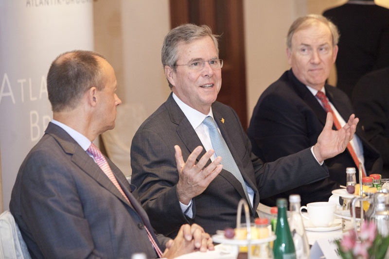 Jeb Bush bei einem Treffen der Atlantik Brücke  in Berlin, 10.6.2015 Copyright: Raum11/Jan Zappner