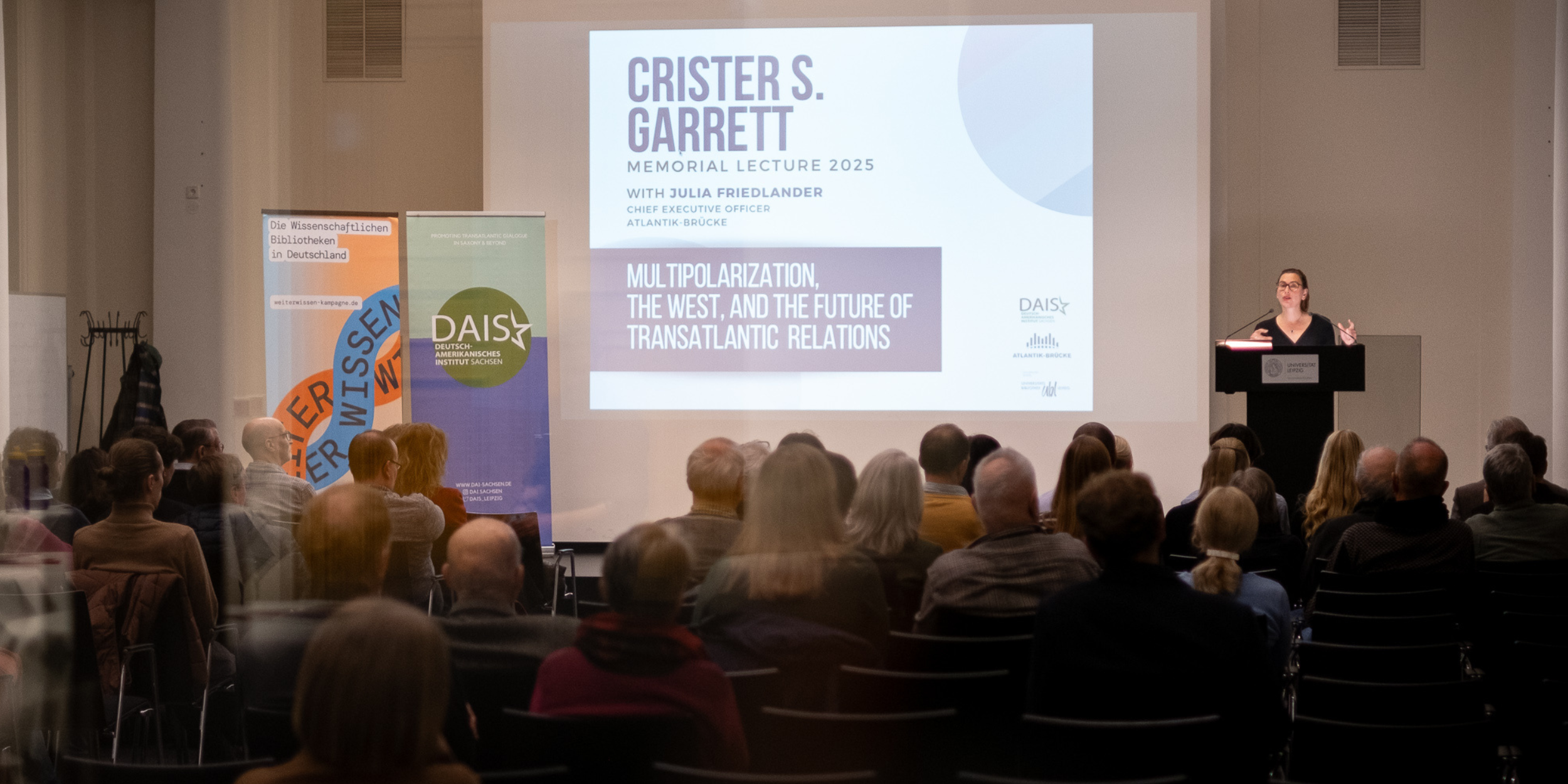 Julia Friedlander at the Crister Garrett Memorial Lecture