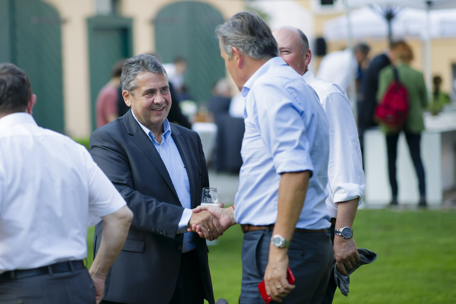 Gartenfest. Berlin, 26.06.2019. Copyright: Thomas Trutschel/ photothek.net/Atlantik-Bruecke e.V.