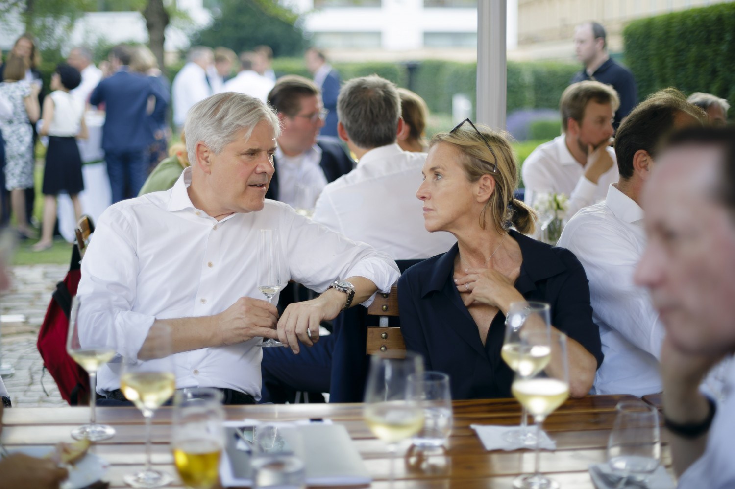 Gartenfest. Berlin, 26.06.2019. Copyright: Thomas Trutschel/ photothek.net/Atlantik-Bruecke e.V.