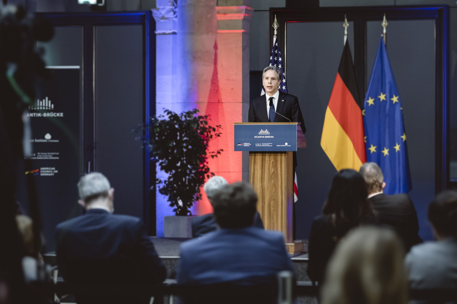 Der Außenminister der Vereinigten Staaten von Amerika, Antony J. Blinken, am 20.01.2022.