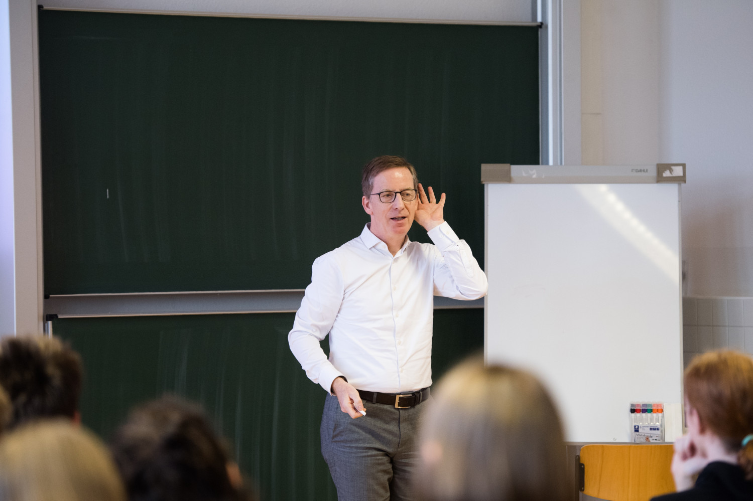 Vortrag von Prof. Dr. Michael Hüther an der Louise-Otto-Peters-Schule in Leipzig