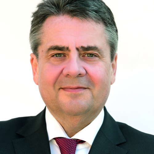 Sigmar Gabriel im Gespräch