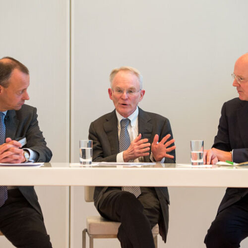 “Enhancing International Collaboration among Global Financial Markets” with Rodge Cohen and Martin Blessing